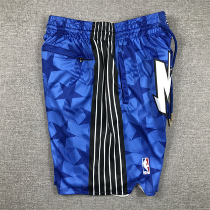Men's Orlando Magic Blue 2023/24 Pocket Shorts1 Classic Edition