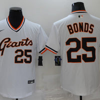 Men's San Francisco Giants Barry Bonds #25 White Replica Player Jersey1