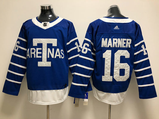 Men's Toronto Maple Leafs Mitch Marner #16 Blue Authentic Player Jersey1