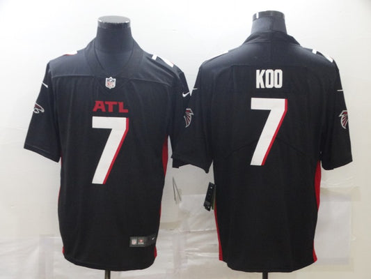 Men's Atlanta Falcons Younghoe Koo #7 Black Game Jersey1