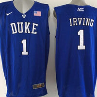 Men's Duke Blue Devils Kyrie Irving #1 Blue Game Jersey