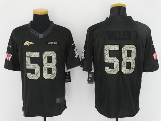 Men's Denver Broncos Von Miller #58 Black Authentic Game Jersey1