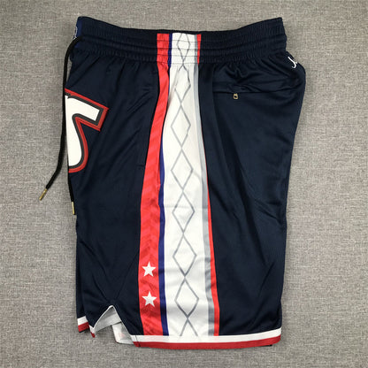 Men's Brooklyn Nets Navy City Edition Basketball Shorts1
