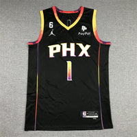 Men's Phoenix Suns Devin Booker #1 Black 2022/23 Fast Break Player Jersey1 - Statement Edition