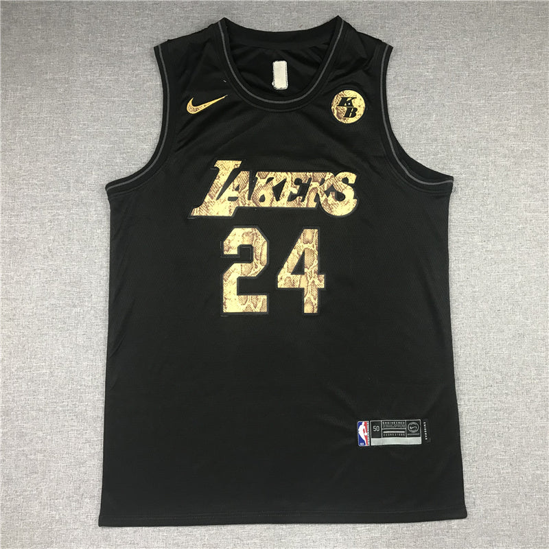 Men's Los Angeles Lakers Kobe Bryant #24 Black Swingman Player Jersey1