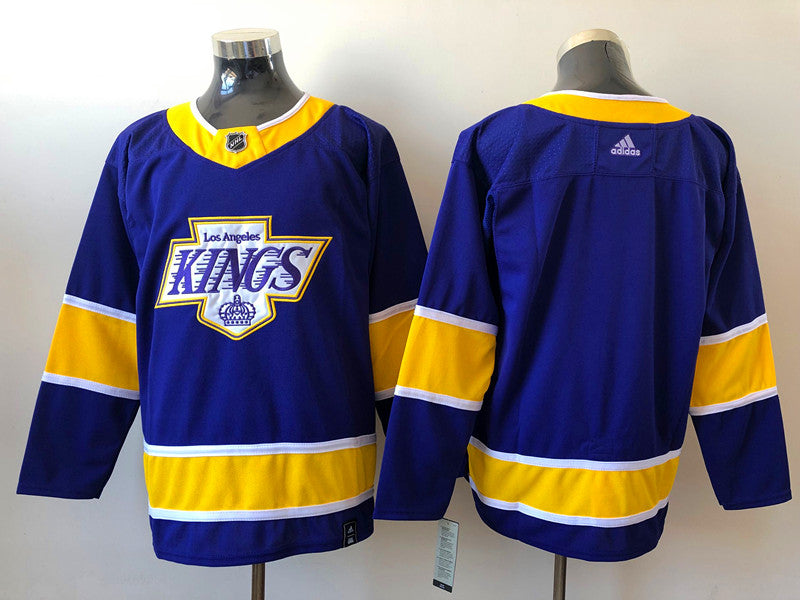Men's Los Angeles Kings Purple 2021/22 Alternate Primegreen Authentic Blank Jersey1
