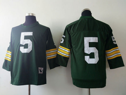Men's Green Bay Packers Paul Hornung Mitchell & Ness Green Legacy Replica Player Jersey1