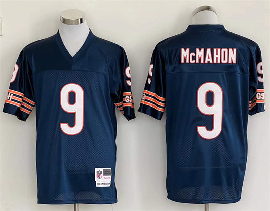 Men's Chicago Bears Jim McMahon Mitchell & Ness Navy Legacy Replica Jersey1
