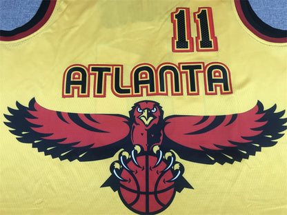 Men's Atlanta Hawks Trae Young Yellow 2021/22 Swingman Jersey1 - City Edition