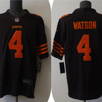 Men's Cleveland Browns Deshaun Watson #4 Brown Player Game Jersey1