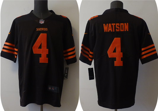 Men's Cleveland Browns Deshaun Watson #4 Brown Player Game Jersey1