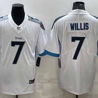 Men's Tennessee Titans Malik Willis #7 White Game Jersey1