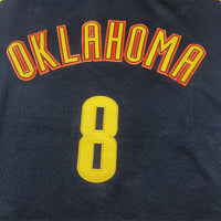 Men's Oklahoma City Thunder Jalen Williams #8 Black 2024/25 Swingman Player Jersey1 - City Edition