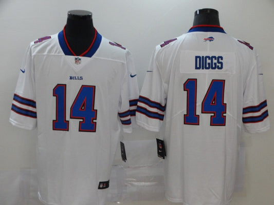Men's Buffalo Bills Stefon Diggs #14 White Game Player Jersey1