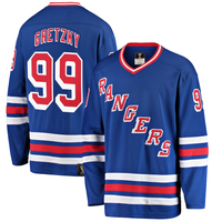Men's New York Rangers Wayne Gretzky #99 Blue Player Jersey1