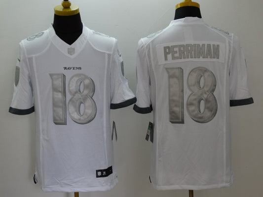 Men's Baltimore Ravens Rashad Perriman #18 White Game Jersey1