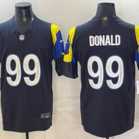 Men's Los Angeles Rams Aaron Donald #99 Midnight Blue 2025 Rivalries Collection Game Jersey