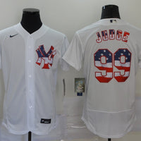 Men's New York Yankees Aaron Judge #99 White Authentic Game Jersey1
