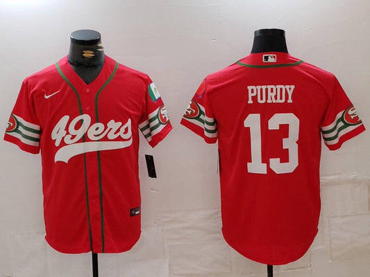 Men's San Francisco 49ers Brock Purdy #13 Scarlet Player Game Jersey1