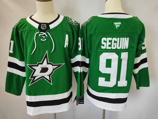 Men's Dallas Stars Tyler Seguin #91 Fanatics Green Player Jersey