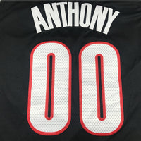 Men's Portland Trail Blazers Carmelo Anthony #00 Black Swingman Fashion Jersey1