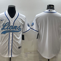 Men's Detroit Lions White Blank Jersey1