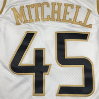 Men's Utah Jazz Donovan Mitchell #45 White Swingman Jersey1