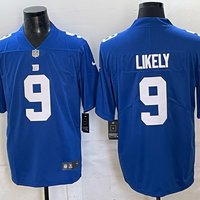 Men's New York Giants Isaiah Likely #9 Royal Game Jersey