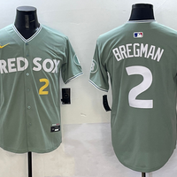 Men's Boston Red Sox Alex Bregman #2 Gray 2025 City Connect Limited Player Jersey