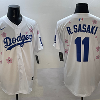 Men's Los Angeles Dodgers Roki Sasaki #11 White Alternate Replica Player Jersey1