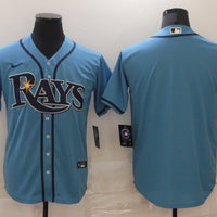 Men's Tampa Bay Rays Blue Replica Blank Jersey1