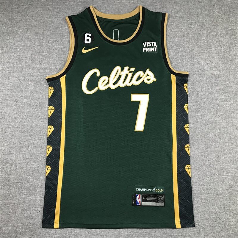 Jaylen Brown #7 Boston Celtics Green 2022/23 City Edition Swingman Jersey