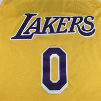 Men's Los Angeles Lakers Russell Westbrook Gold 2020/21 Fast Break Player Jersey1