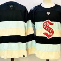 Men's Seattle Kraken Fanatics Blue Blank Player Jersey