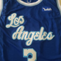 Men's Los Angeles Lakers Anthony Davis Blue #3 NBA Swingman Jersey1