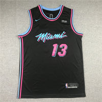 Men's Miami Heat Bam Adebayo #13 Black Swingman Player Jersey1
