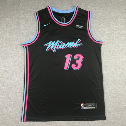Men's Miami Heat Bam Adebayo #13 Black Swingman Player Jersey1