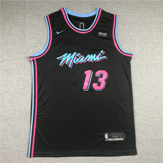 Men's Miami Heat Bam Adebayo #13 Black Swingman Player Jersey1