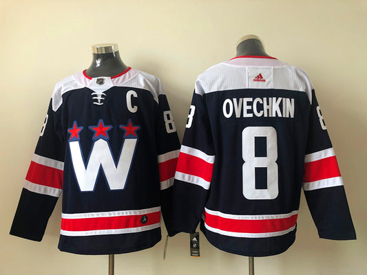 Men's Washington Capitals Alexander Ovechkin #8 Navy Home Breakaway Jersey1