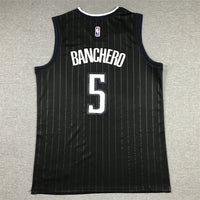 Men's Orlando Magic Paolo Banchero #5 Black 2022/23 Swingman Jersey1 - City Edition