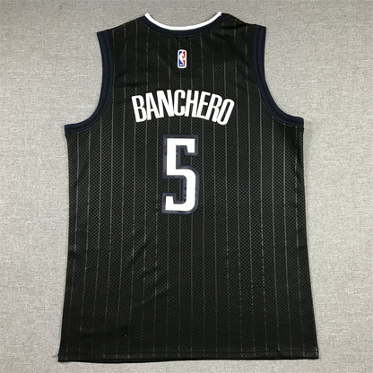 Men's Orlando Magic Paolo Banchero #5 Black 2022/23 Swingman Jersey1 - City Edition