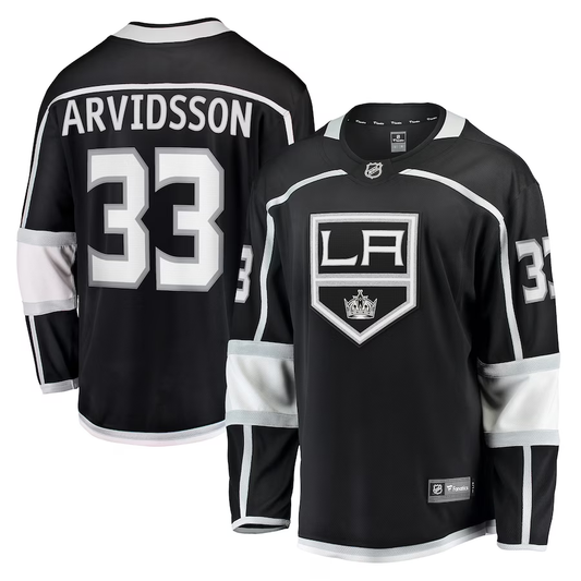 Men's Los Angeles Kings Viktor Arvidsson #33 Black Home Breakaway Player Jersey1