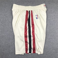 Men's Portland Trail Blazers White Pocket Shorts1