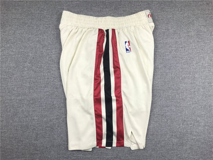 Men's Portland Trail Blazers White Pocket Shorts1