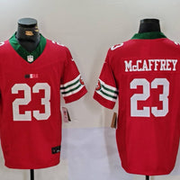 Men's San Francisco 49ers Christian McCaffrey #23 Scarlet Vapor F.U.S.E. Limited Jersey1
