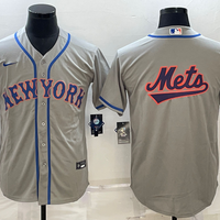 Men's New York Mets Gray Road Authentic Team Jersey1