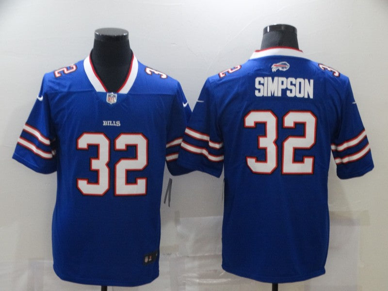 O.J. Simpson #32 Buffalo Bills Blue Game Player Jersey - JerseysFreak