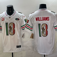 Men's Chicago Bears Caleb Williams #18 White Game Team Jersey