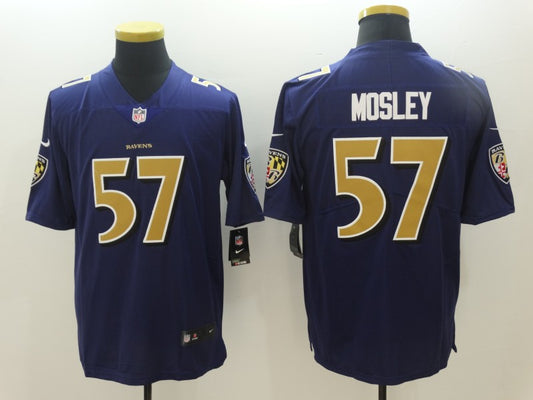 Men's Baltimore Ravens C.J. Mosley #57 Purple Player Game Jersey1
