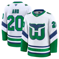 Men's Carolina Hurricanes Sebastian Aho #20 Fanatics White Throwback Breakaway Jersey